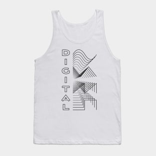 Digital Waveform Audio Analog Design Modular Gift Tank Top